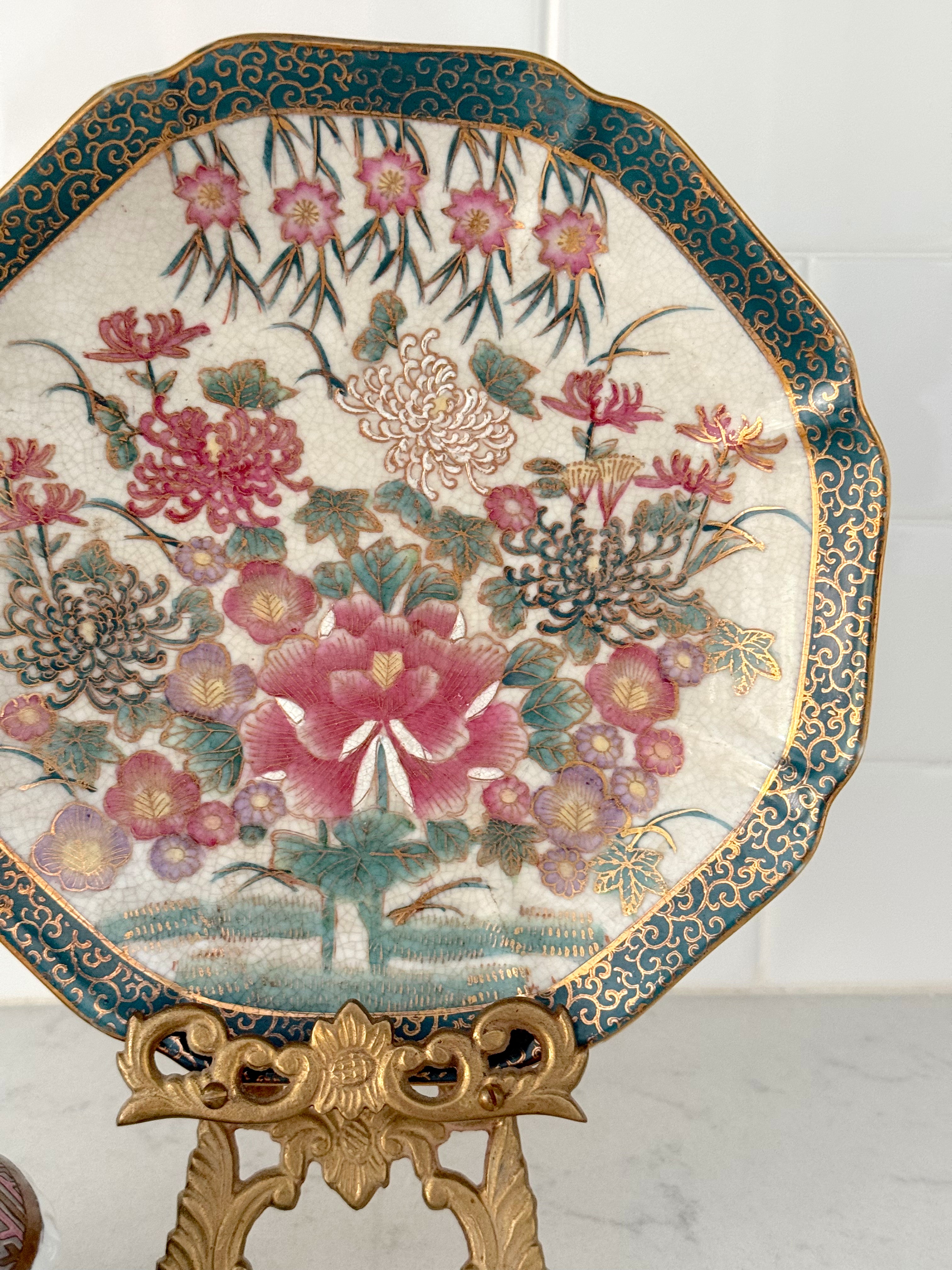Gorgeous Vintage Gold Trimmed Plate