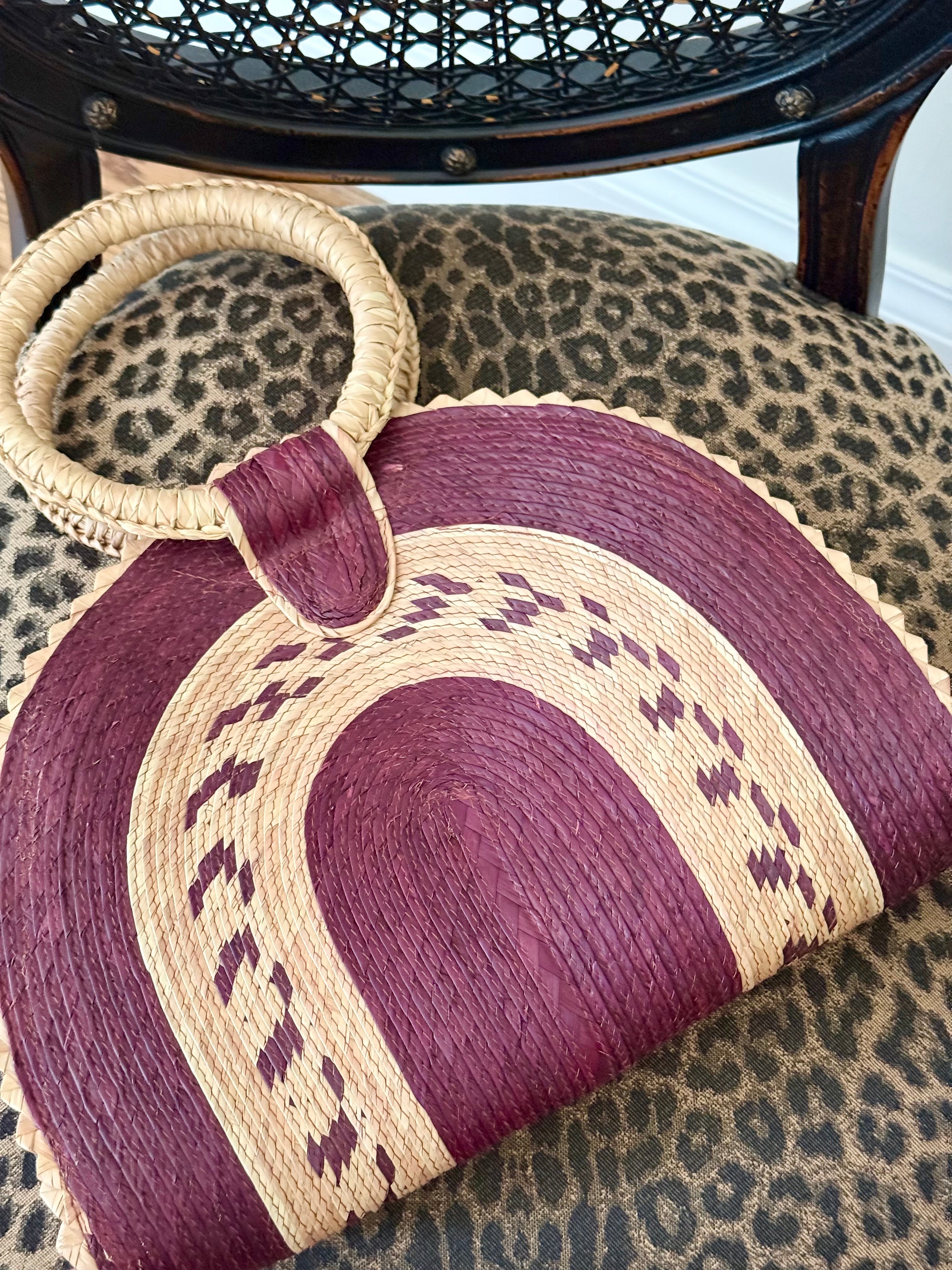 Woven Straw Handbag