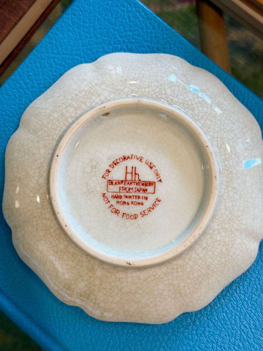 Red Floral Plate