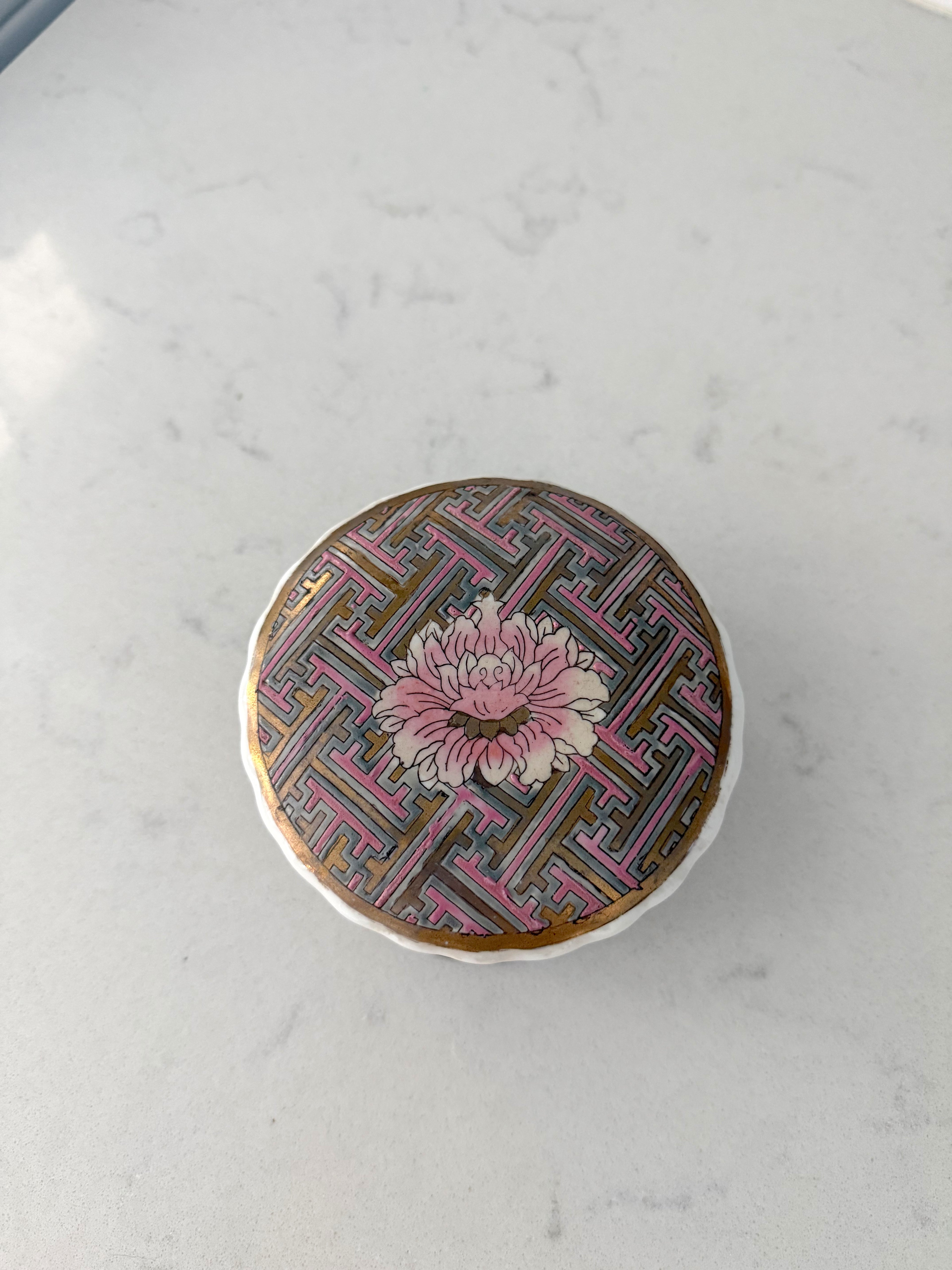 Floral Porcelain Trinket Box