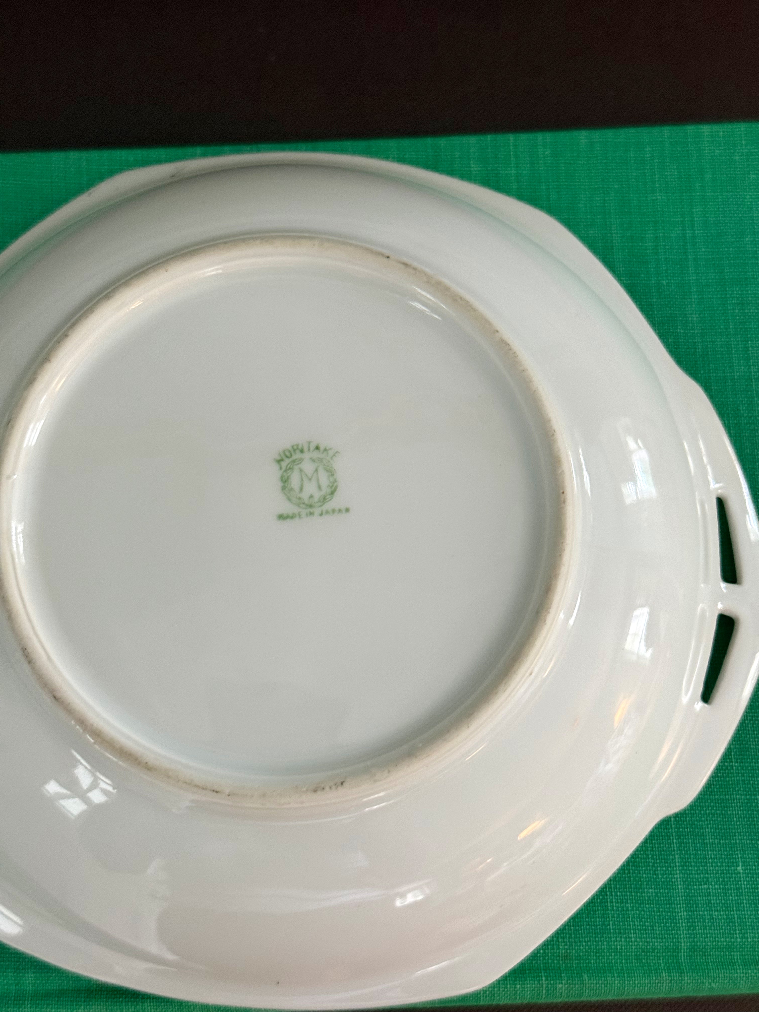 Vintage Floral Orange Small Dish