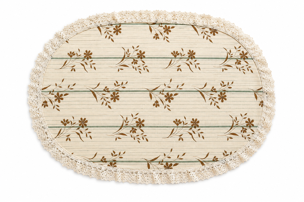 Vintage Floral Placemats - Set of 3