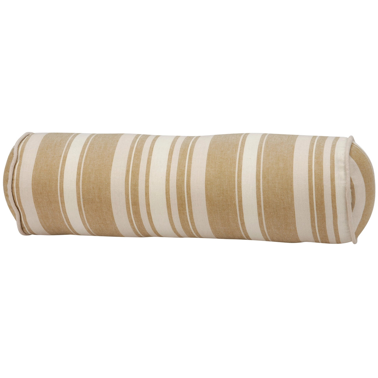Tan Stripe Bolster Pillow