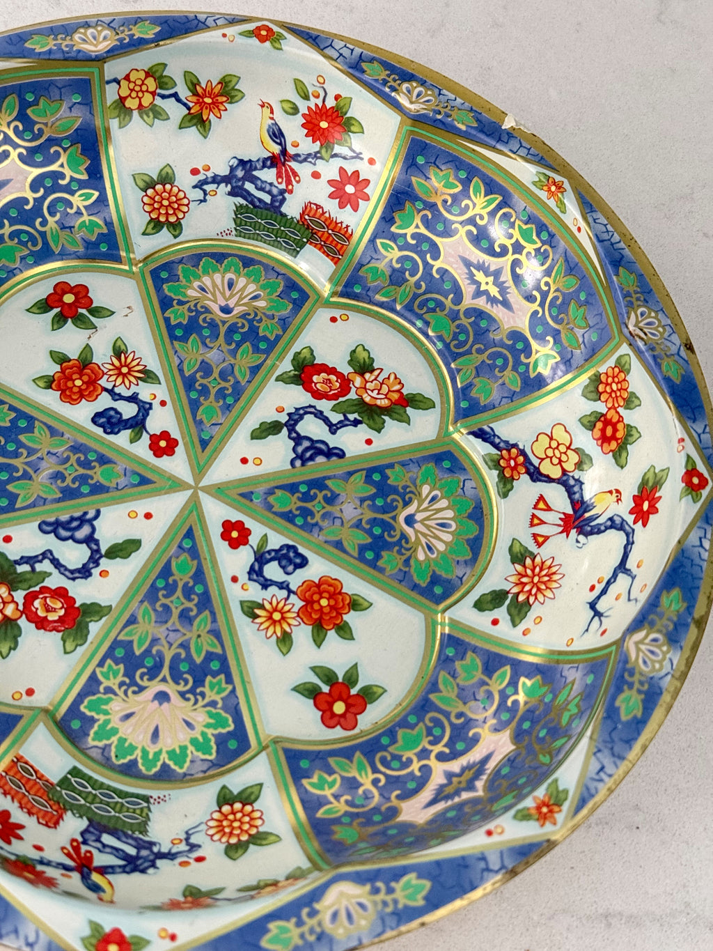 Vintage Enamel Printed Bowl