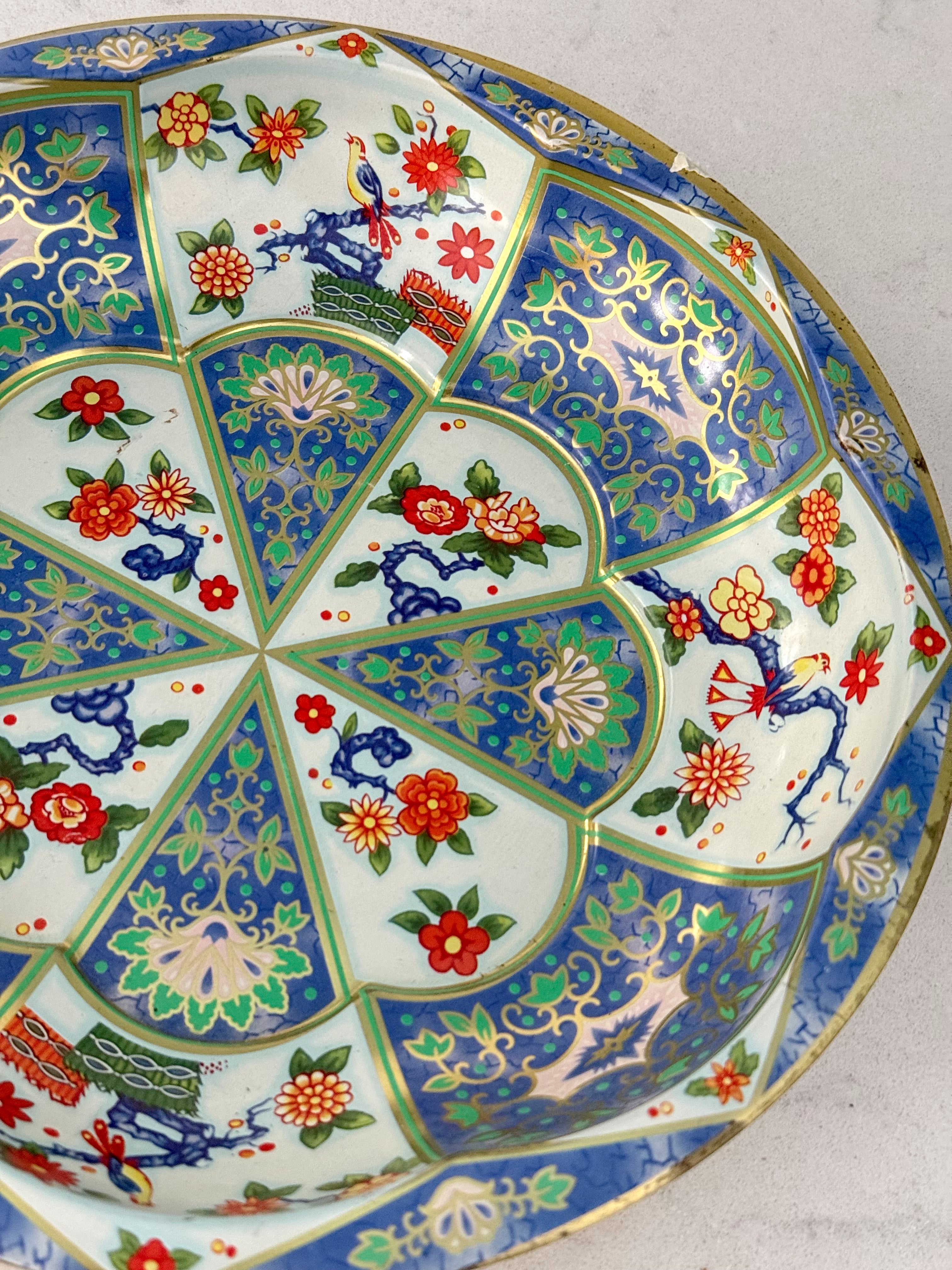 Vintage Enamel Printed Bowl
