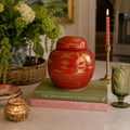 Orange Chinese Ginger Jar