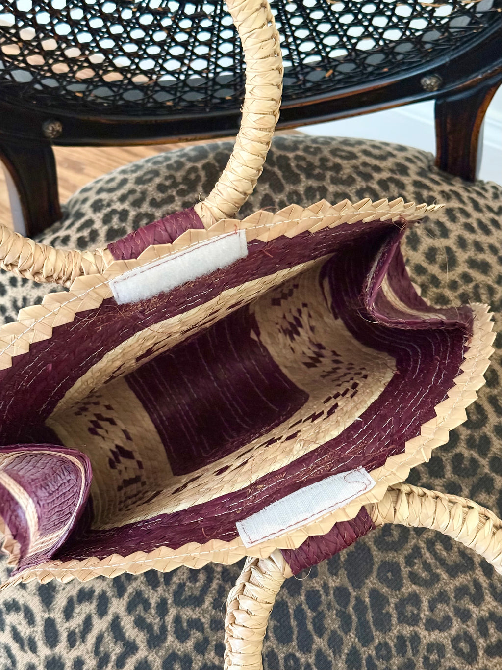 Woven Straw Handbag