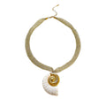 Mesh Chain Shell Necklace