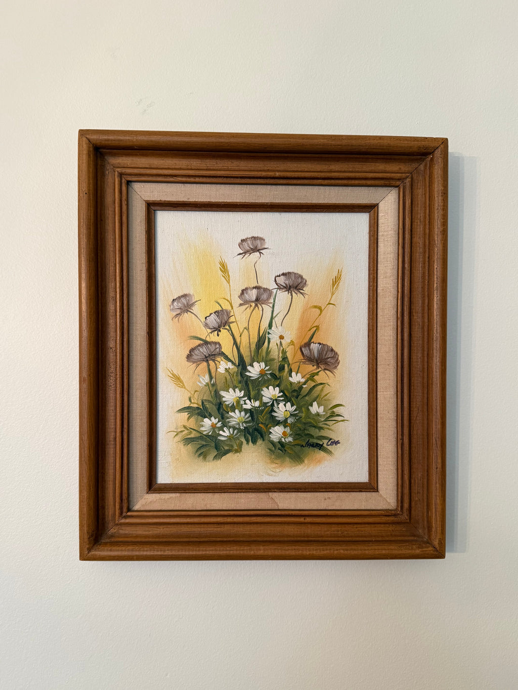 Signed Floral Painting