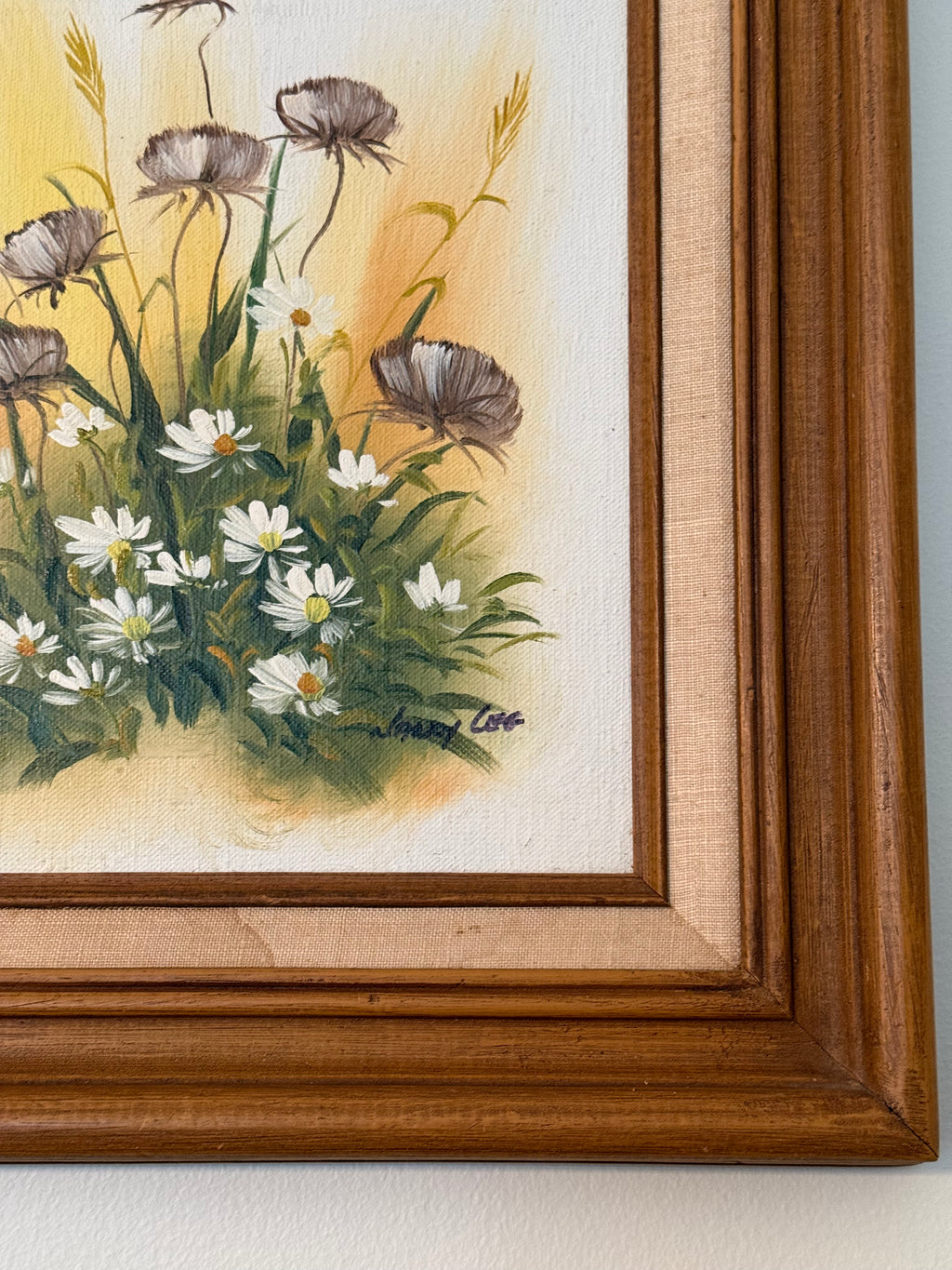 Signed Floral Painting