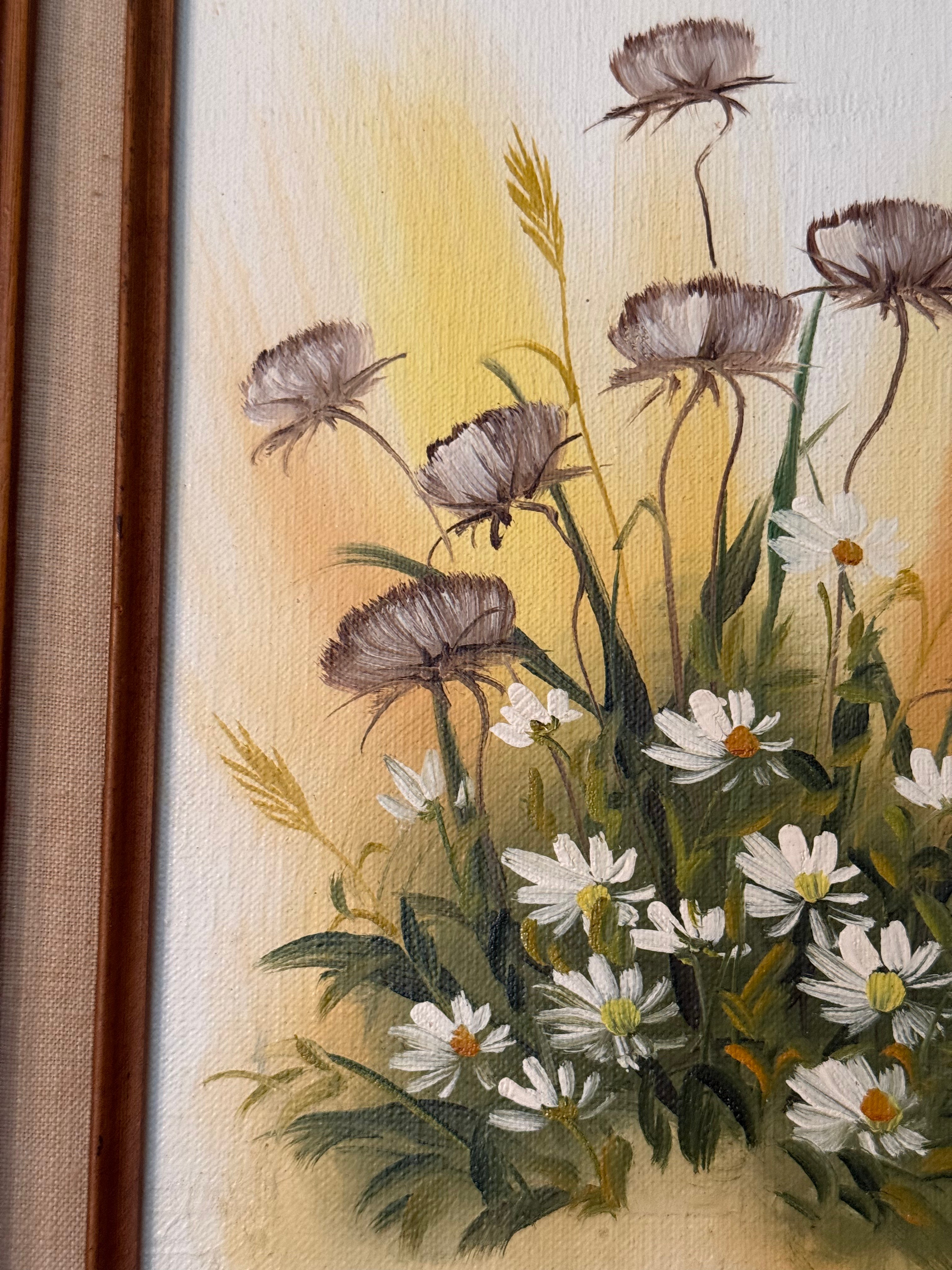 Signed Floral Painting