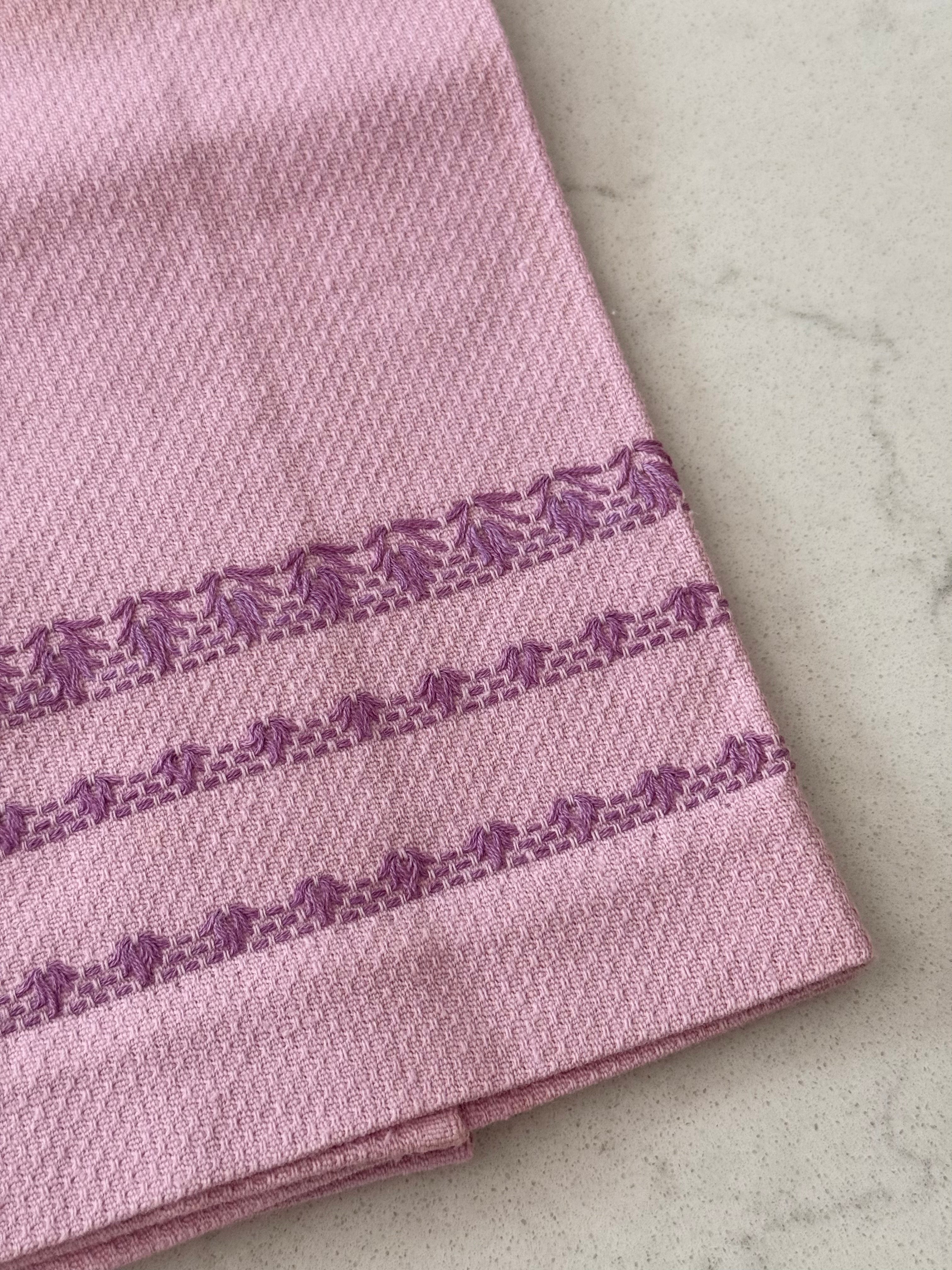 Vintage Purple Tea Towel