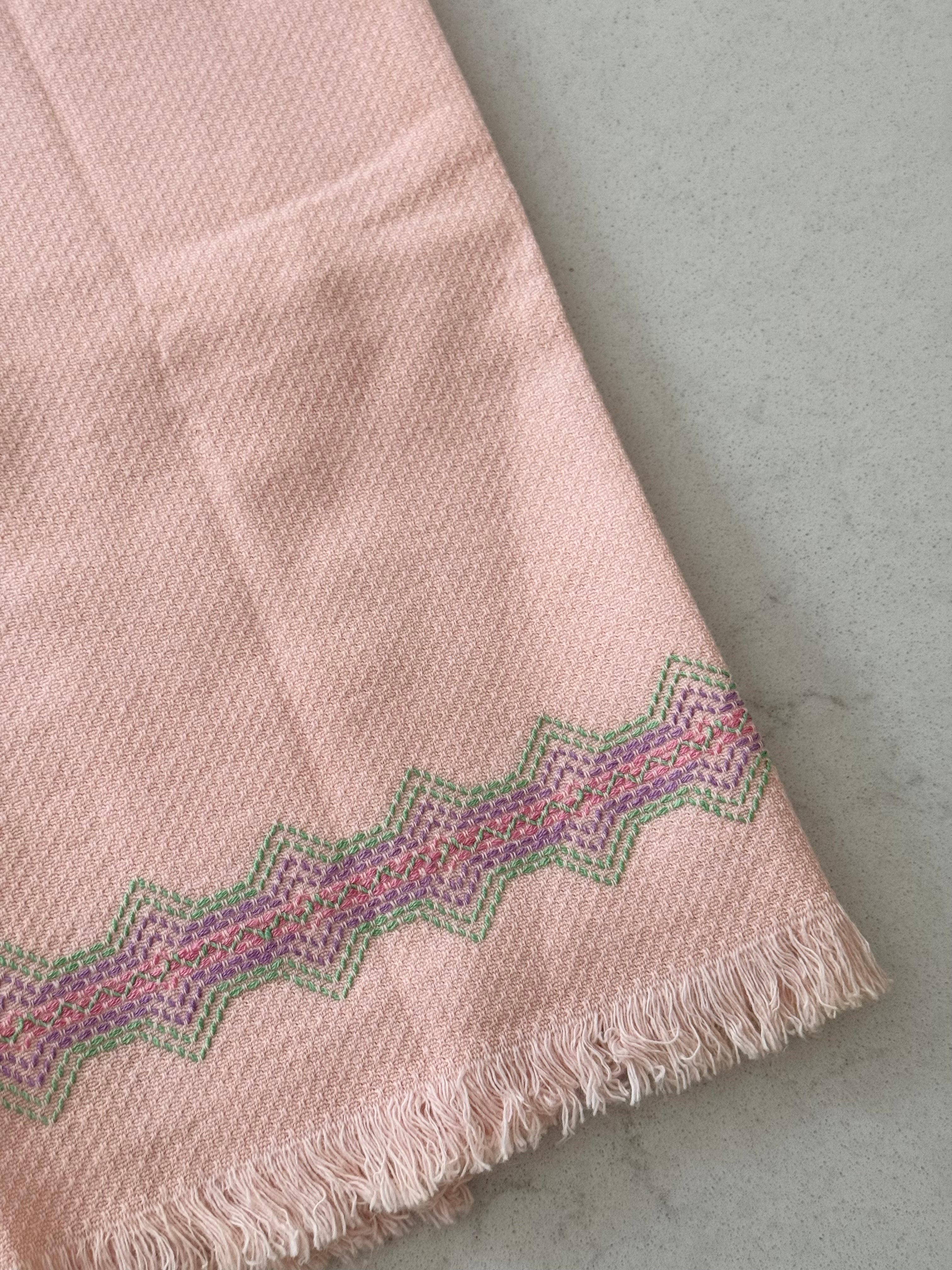 Vintage Light Pink Tea Towel