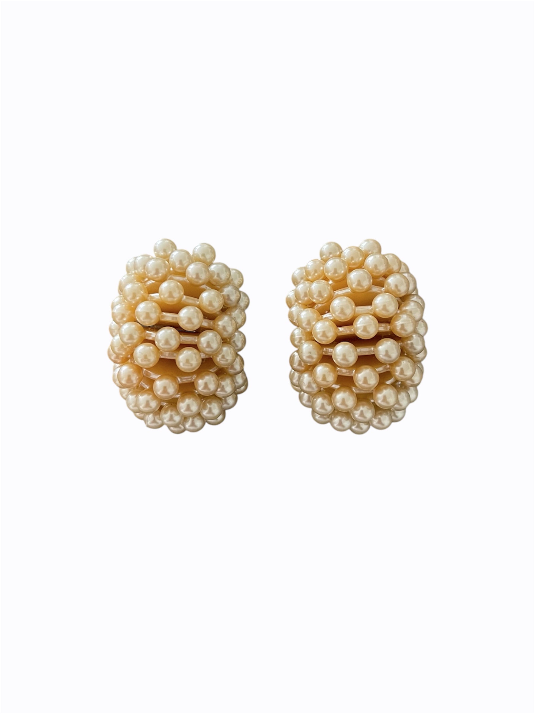 Pearl Cluster Clip-On