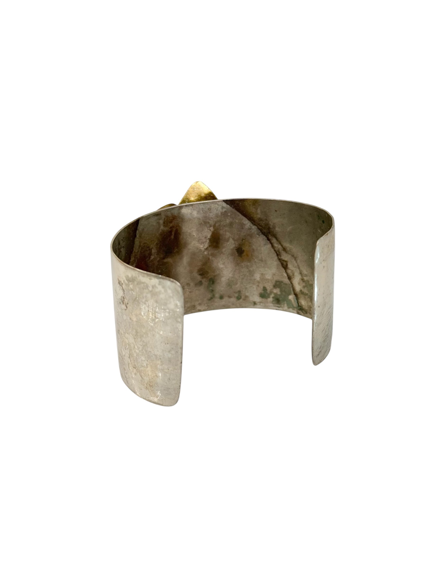 Vintage Two Tone Floral Cuff