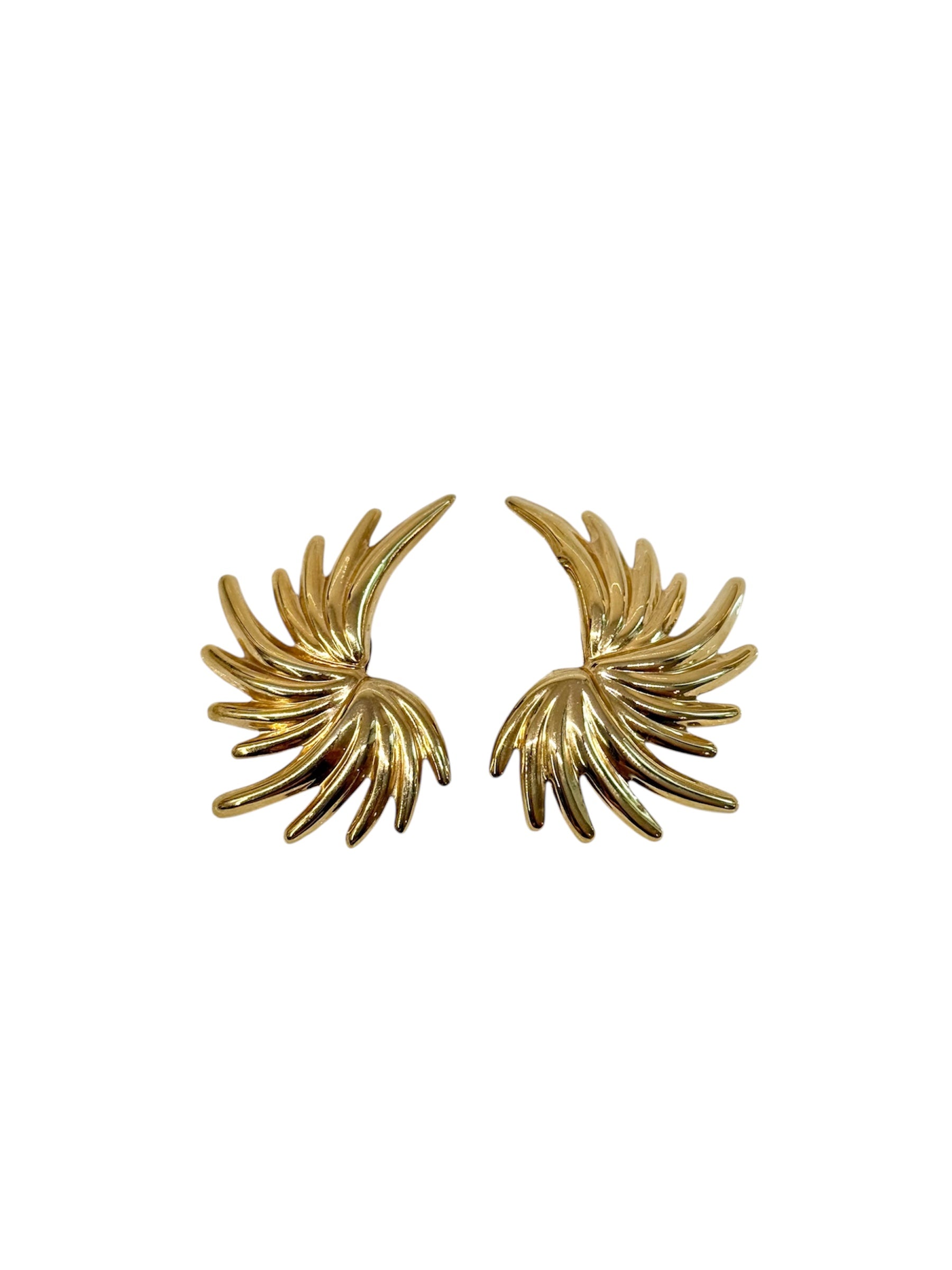 Vintage Golden Burst Earrings