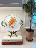 Vintage Hand-Painted Floral Plate