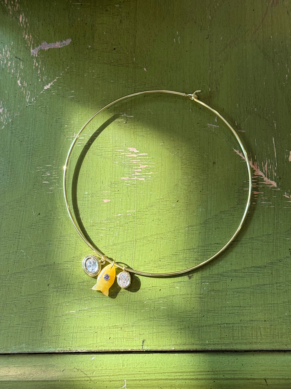 Charm Necklace - Yellow Fish