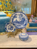 Small Blue Floral Plate