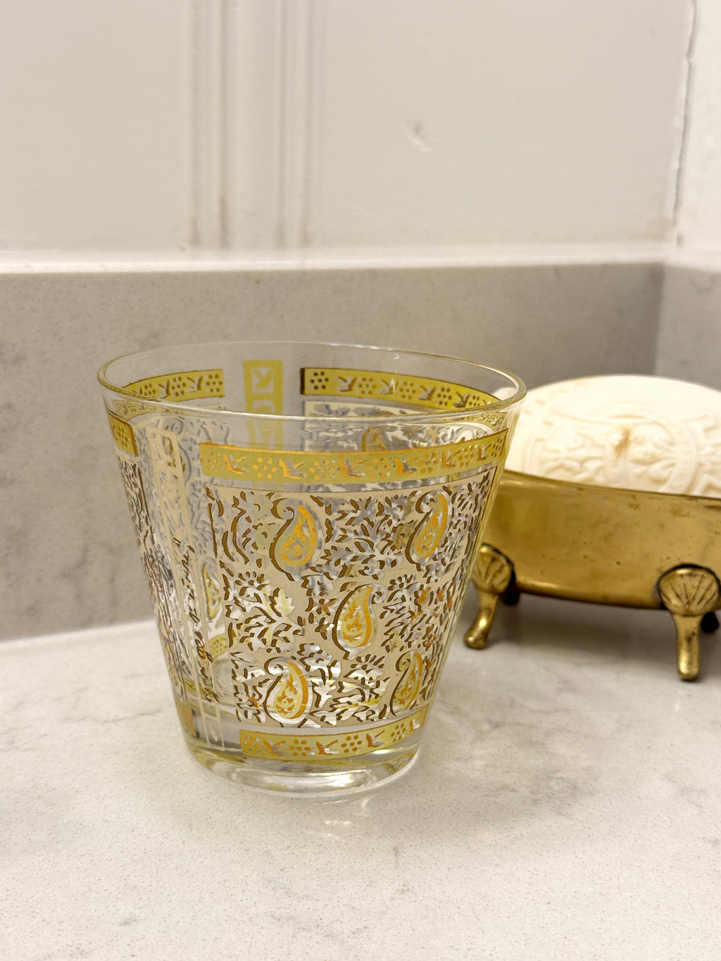Vintage Art Deco Drinking Glass