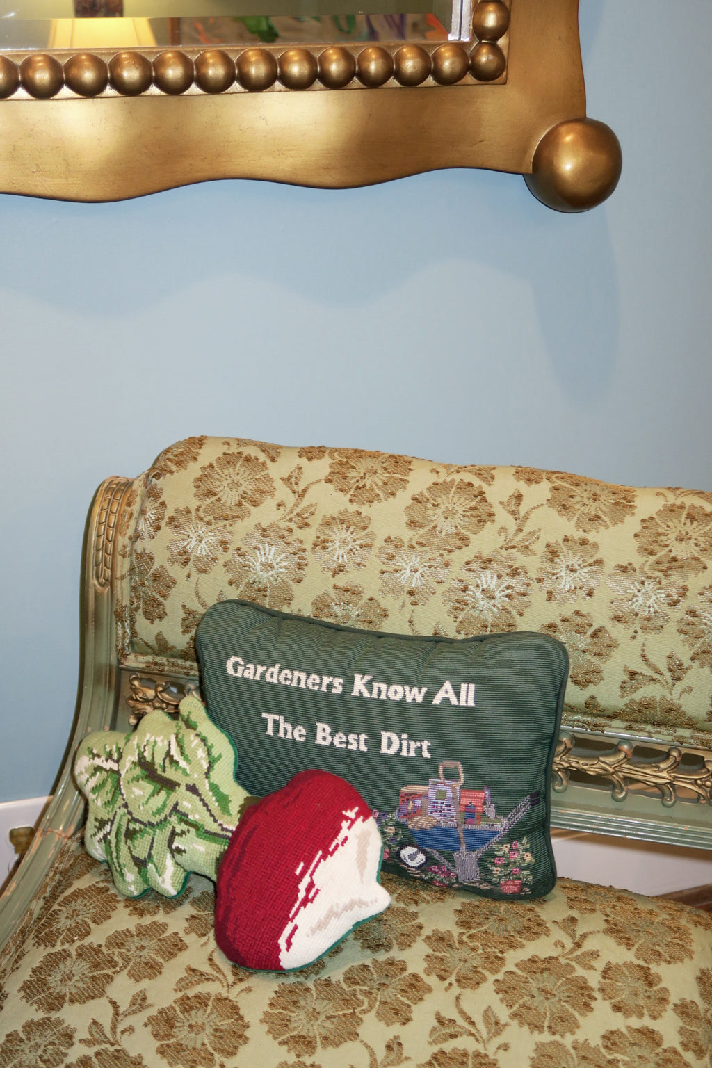 Gardener Needlepoint Pillows