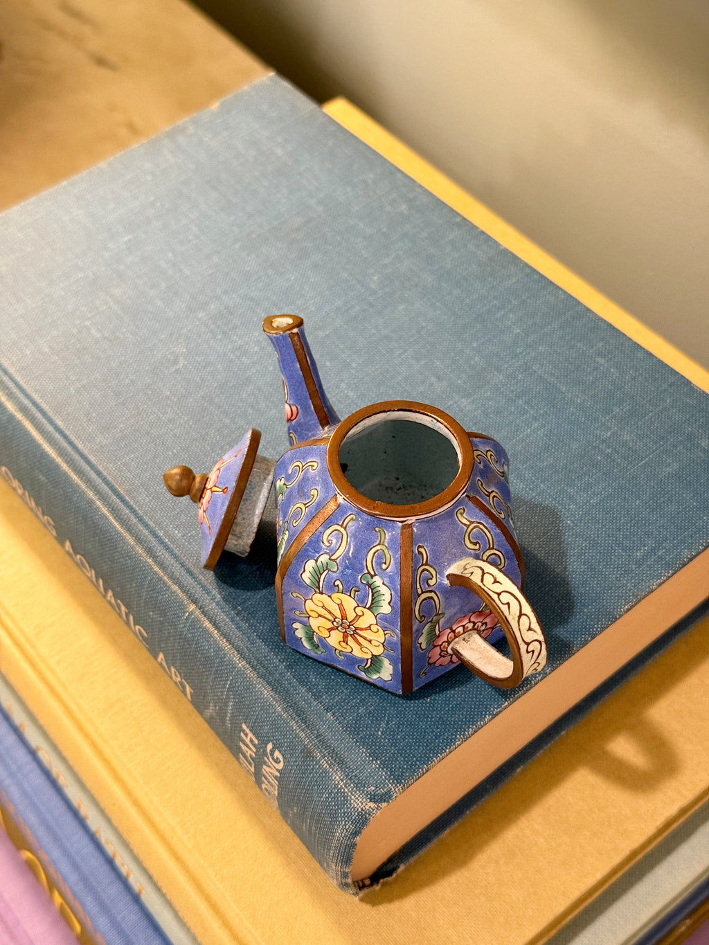 Chinese Enamel Cloisonne Mini Tea Pot