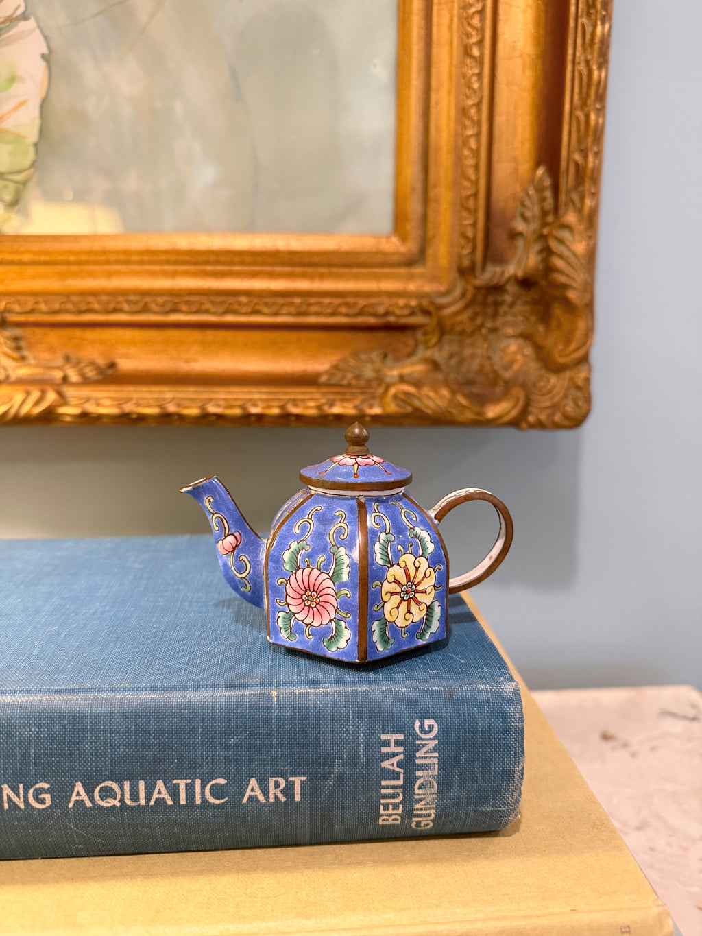 Chinese Enamel Cloisonne Mini Tea Pot