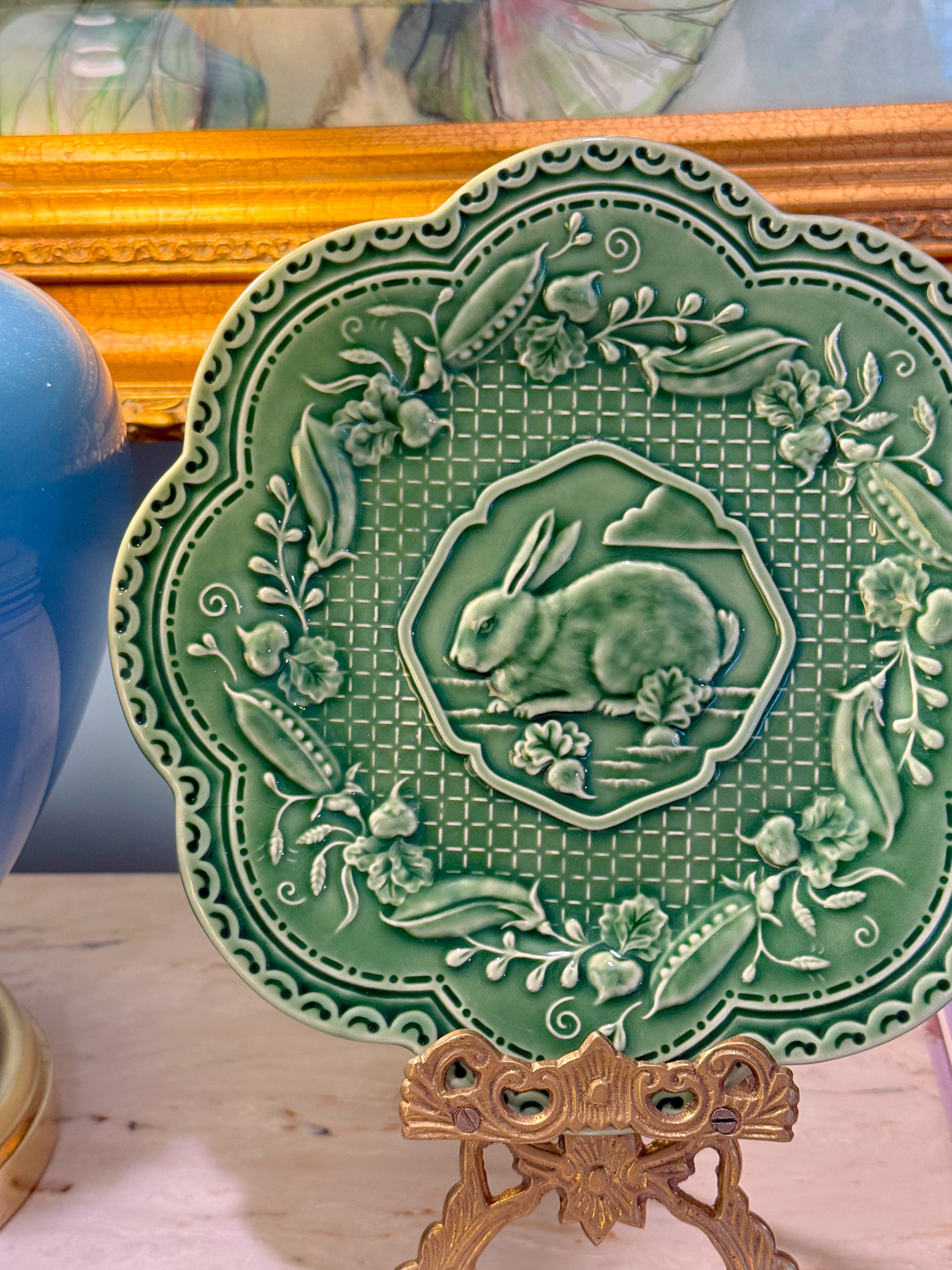 "Le Jardin" Bunny Plate