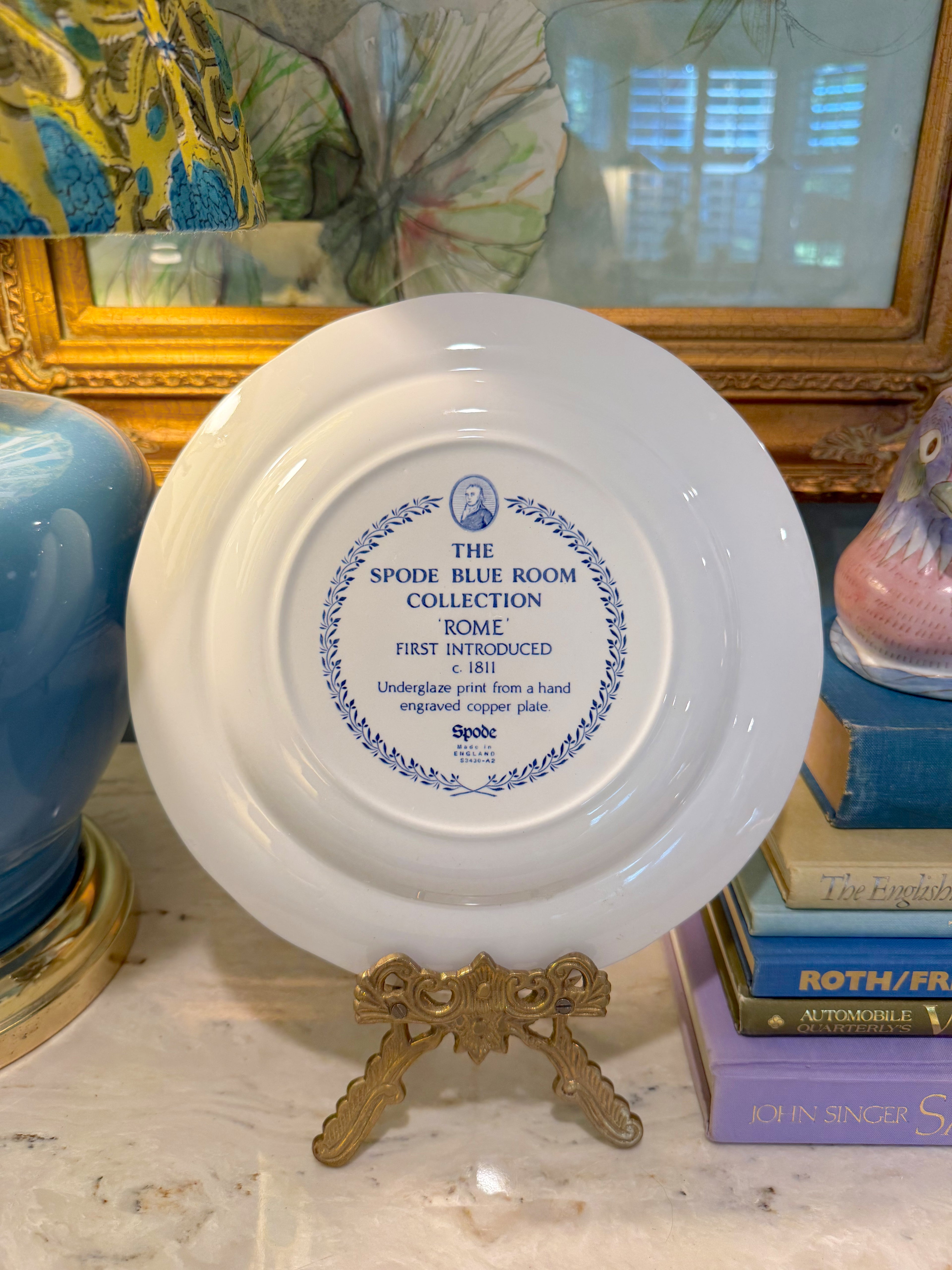 Spode "Blue Room Collection" Rome Plate