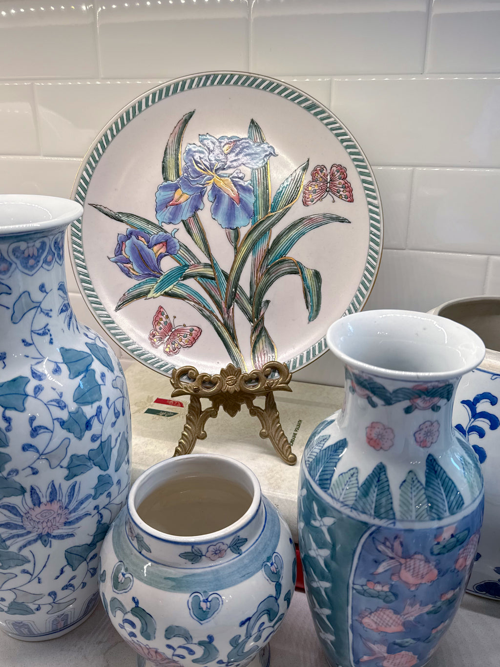Floral Butterfly Plate