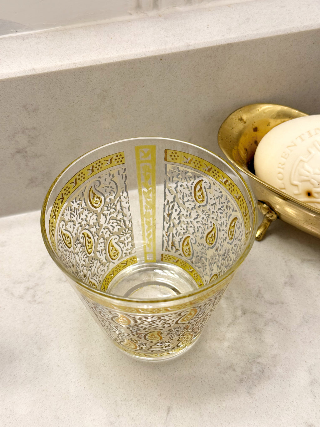 Vintage Art Deco Drinking Glass