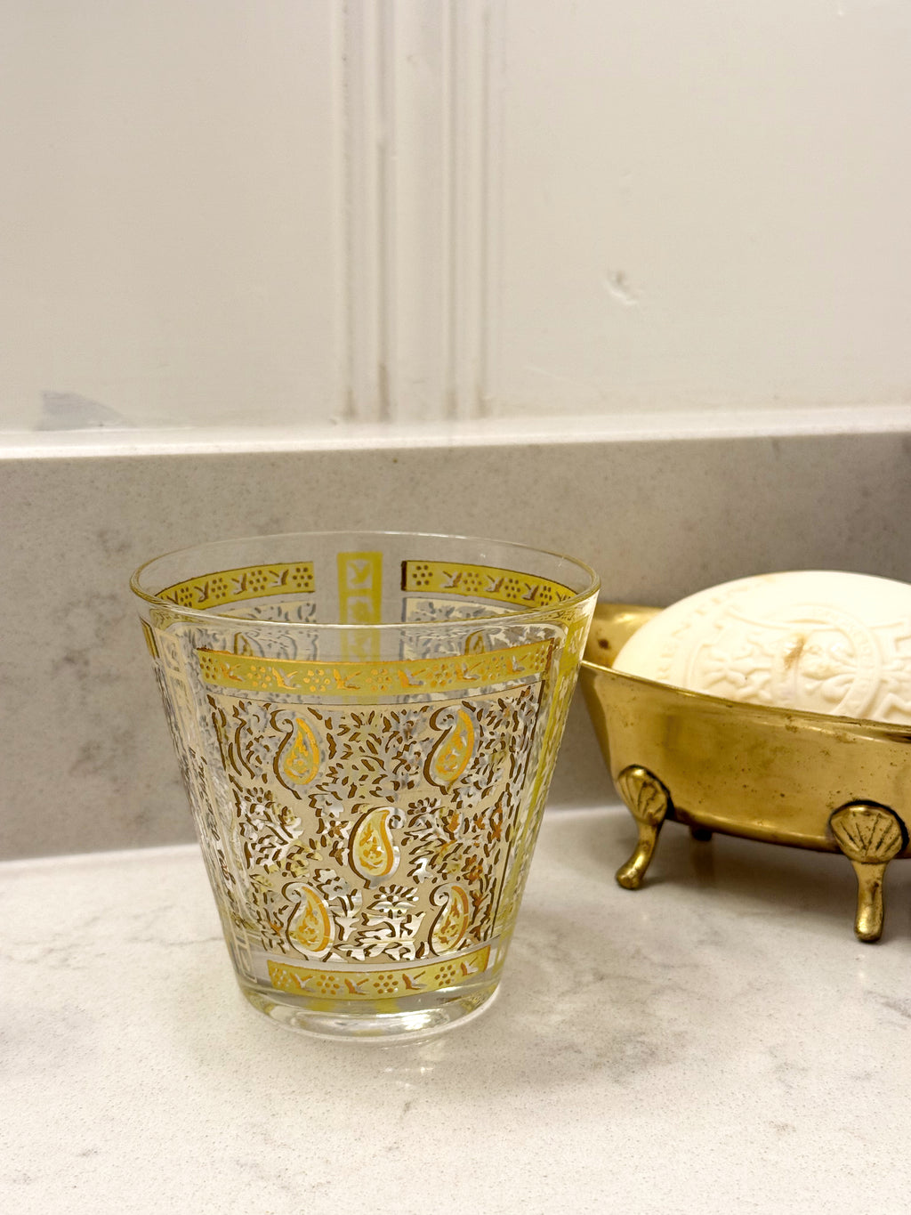 Vintage Art Deco Drinking Glass